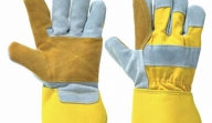 GUANTE CUERO Y LONA DRAYFLEX C/REF AMARILLO