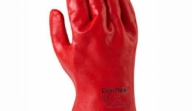 GUANTE DE PVC DRAYFLEX ROJO 28CM