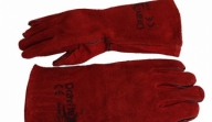 GUANTE SOLDADOR FORRADO ROJO DRAYFLEX