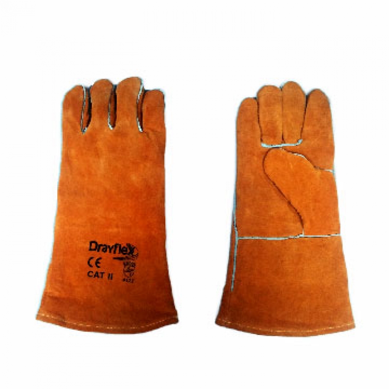 GUANTE SOLDADOR FORRADO C/KEVLAR DRAYFLEX