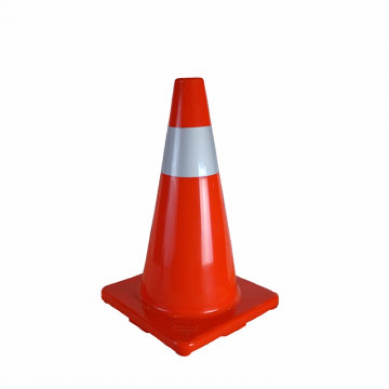 CONO PVC FLEXIBLE C/REFLECTIVO 45CM