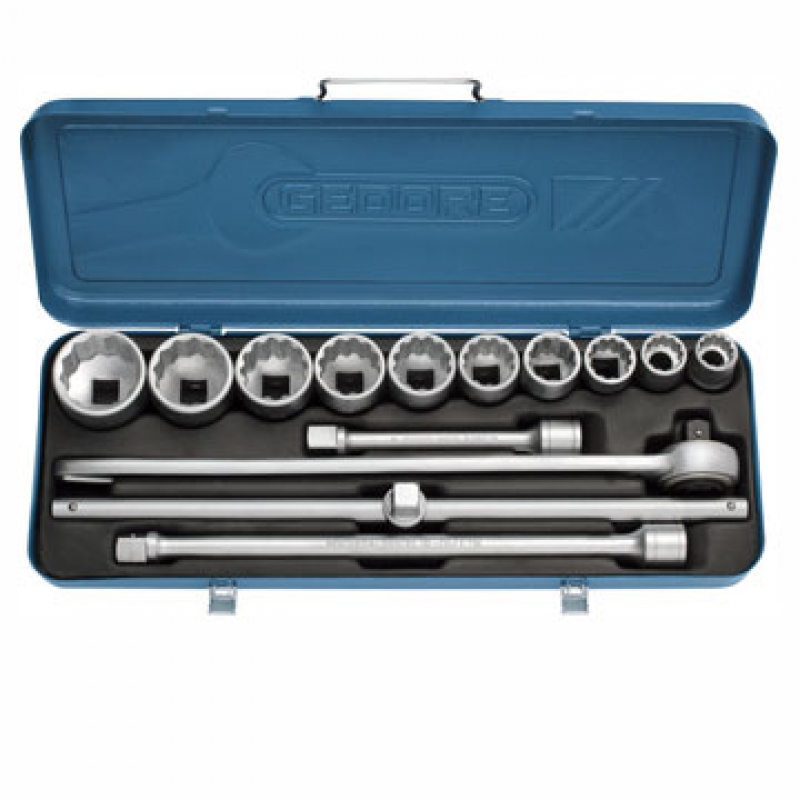 D32EMZ JUEGO DE DADOS ESTRIADOS 3/4" - 22-50MM GEDORE