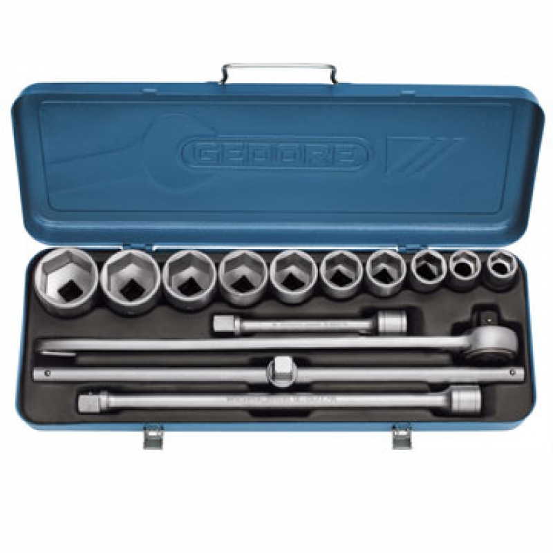 32EMZ JUEGO DE DADOS HEXAGONALES 3/4" - 22-50MM GEDORE