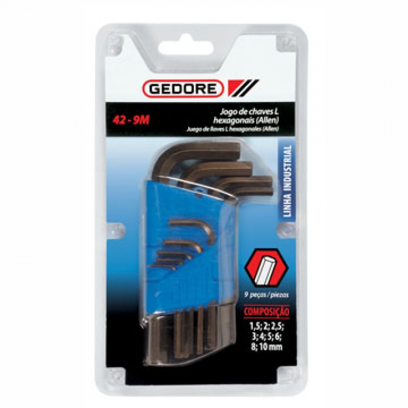 42-9M JUEGO DE LLAVES HEXAGONAL 1.5-10 MM GEDORE