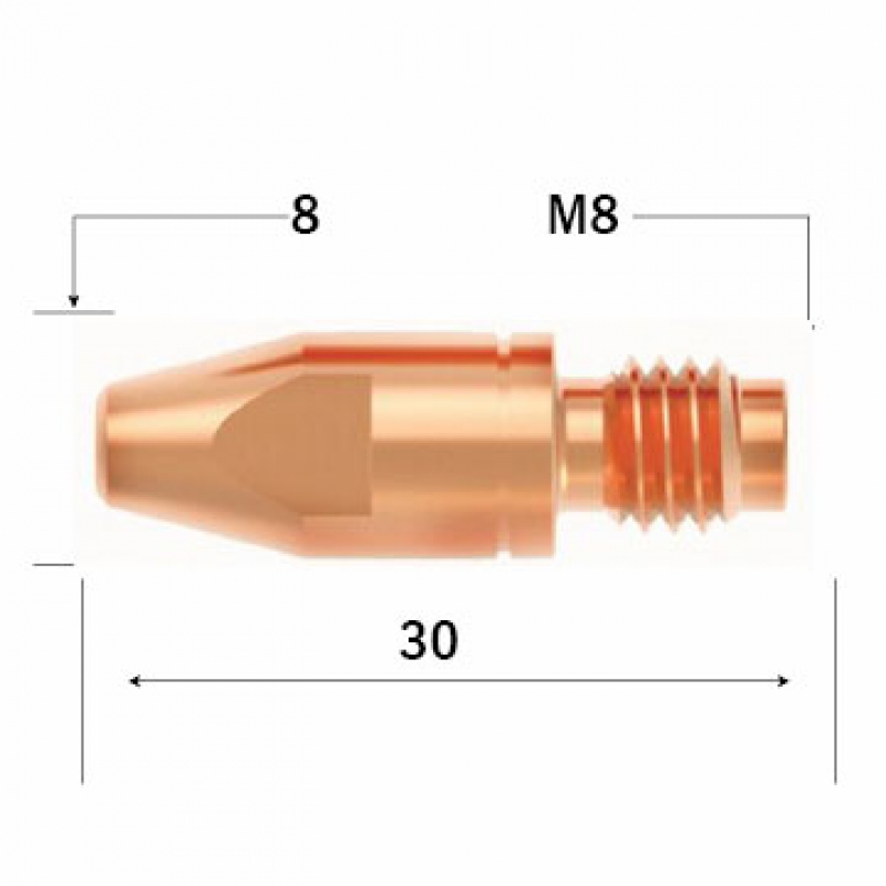 PUNTA DE CONTACTO D10M8 1.2SBME235-470 CUCRZR